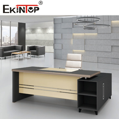 Multipurpose Tempered Glass Office Desk Morden Style For Officeworks