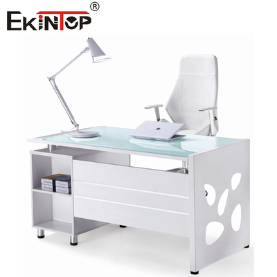 Student Study Tempered Office Glass Desk Thickened Hard Rounded Corners