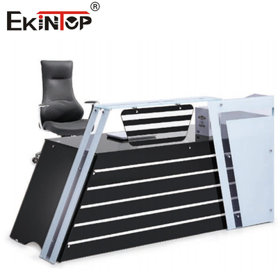 Unique Office Melamine Glass Desk Strong Wearability