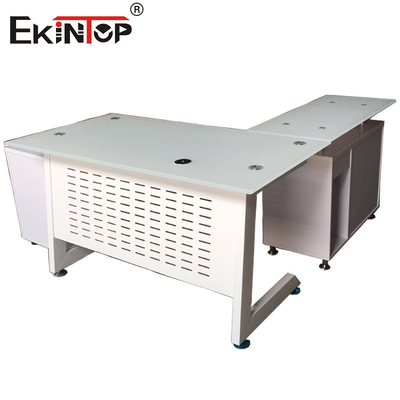 Elegant and Stylish Showcasing Quality and Luxury Glass Office Desk