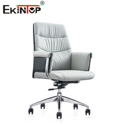 Modern White Leather Ergonomic Office Chair Sleek Style And Exceptional Comfort