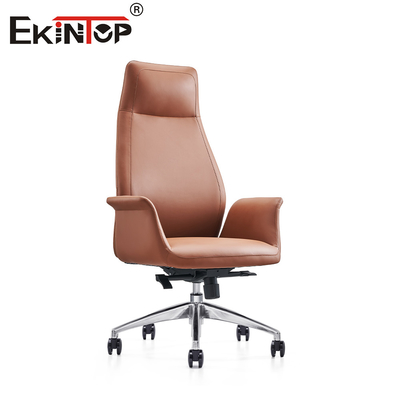 Deluxe Sophistication Leather Office Chair Adjustable Height