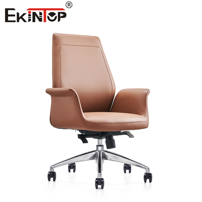 Deluxe Sophistication Leather Office Chair Adjustable Height