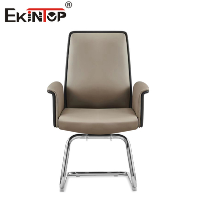 Contemporary Durability Sturdy Leather Office Chair 350mm Aluminium Base