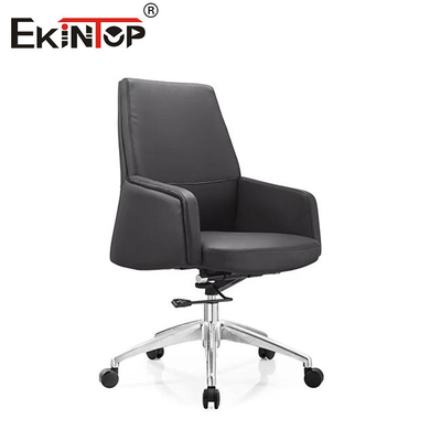 Genuine Leather Executive Office Chair Reclining Mechanism