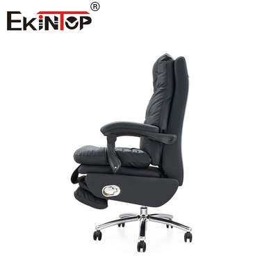 Classic Genuine Leather Armchair Reclining Office Chair For Professional Settings