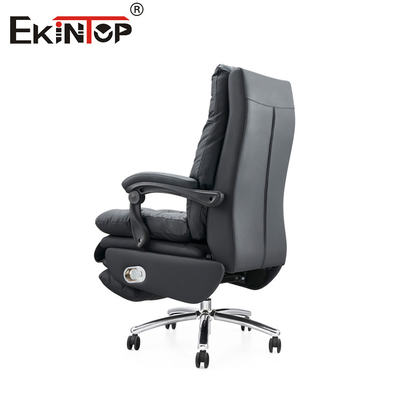 Classic Genuine Leather Armchair Reclining Office Chair For Professional Settings