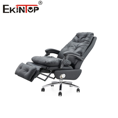Classic Genuine Leather Armchair Reclining Office Chair For Professional Settings
