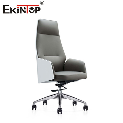 OEM PU Leather Dining Chairs With Metal Legs  Stainless Steel base