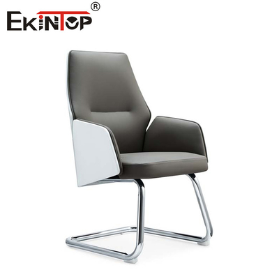 OEM PU Leather Dining Chairs With Metal Legs  Stainless Steel base