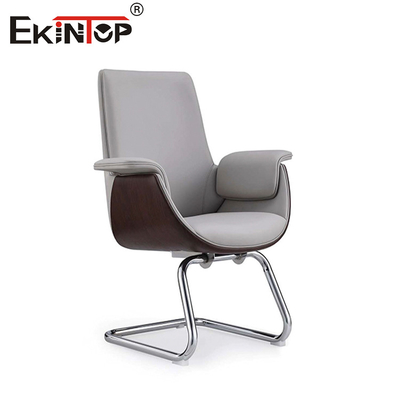 Modern Style White Leather Height Adjustable Chair for Office Spaces