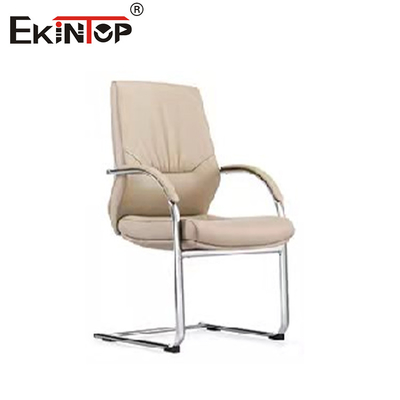 Affordable and Stylish White Leather Office Chair in a Modern Design
