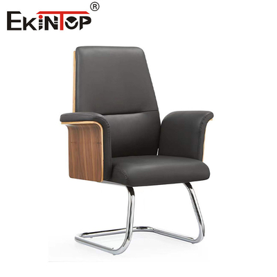 Sound Absorption Ergonomic Leather Office Chair With Castors