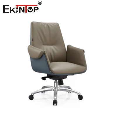 Indoor PU Ergonomic Swivel Leather Office Chair High Back ODM