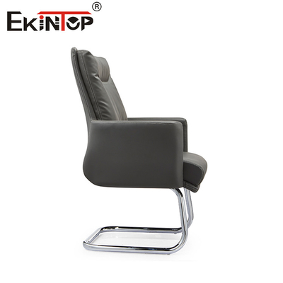 Pu Ergonomic Office Leather Chair With Lumbar Support Headrest Swivel
