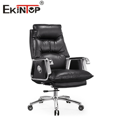 Multi Functional Leather Chair With Adjustable Headrest  Footrest Height