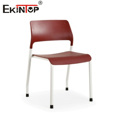 Plastic Modern Training Chair Stackable Visitor Chair Metal Leg