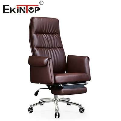 Sustainable High Back Leather Chair With Headrest Multi - Functionality