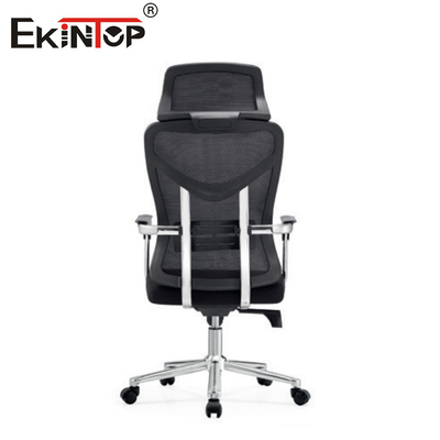 High-Back Mesh Office Chair with Armrests Swivel Wheels and Adjustable Height