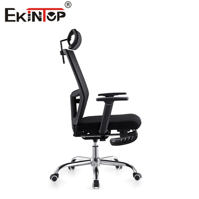 High-back Mesh Office Chair with Headrest and Footrest Cushions and Swivel Wheels