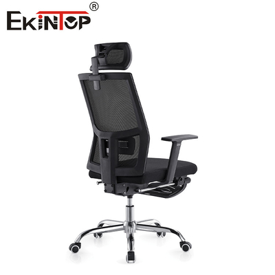 High-back Mesh Office Chair with Headrest and Footrest Cushions and Swivel Wheels