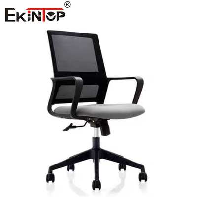 Mid Back Mesh Office Chair With Sponge Seat Cushion Synchronized Mechanism