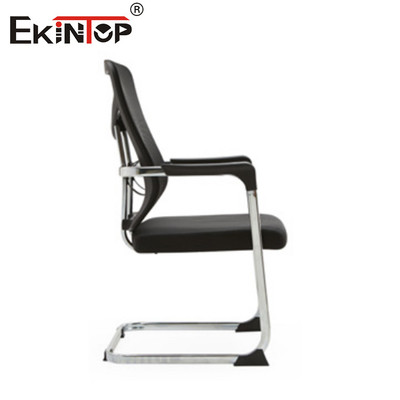 Standard Size Mesh Back Office Chair With Metal Frame And Armrests