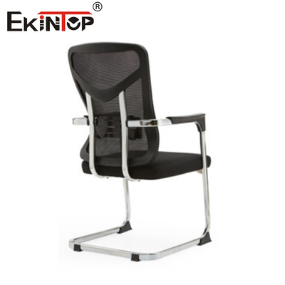 Standard Size Mesh Back Office Chair With Metal Frame And Armrests