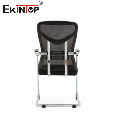 Standard Size Mesh Back Office Chair With Metal Frame And Armrests