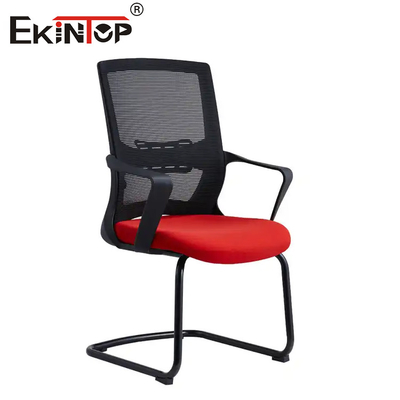 Anti Fatigue Office Chair Black Metal Frame With Armrests And Fabric Mesh