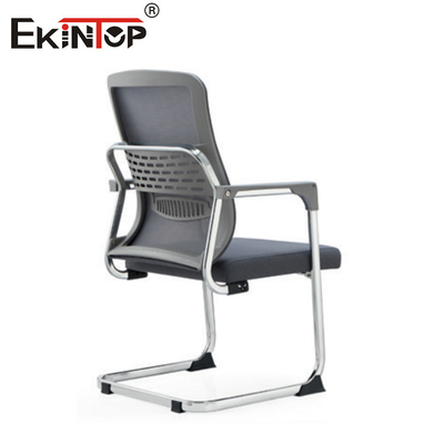 Gray Mid Back Modern Minimalist Style Mesh Office Chair With Armrests