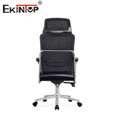 Black Mesh Office Chair With Adjustable Back Height And Gas Lift