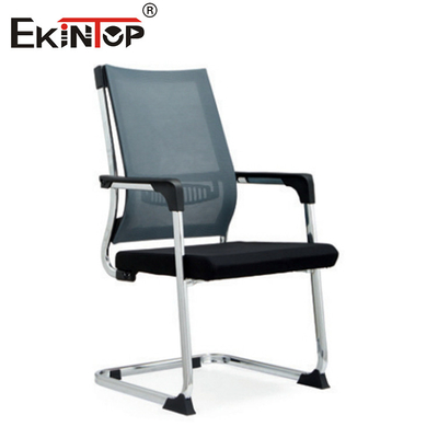 Customizable Mesh Office Chair With Fabric Material And Metal Legs