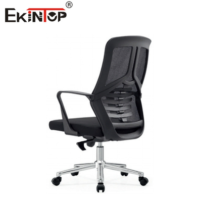 Mid Back Executive Black Mesh Office Chair With Swivel Wheels For Work