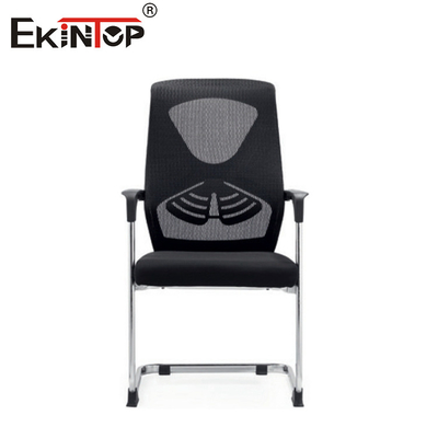 Mid Back Black Mesh Material Conference Office Chair With Armrests