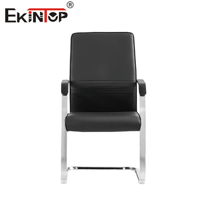 High Back Leather Office Chair With Headrest Modern Style Bow Chair