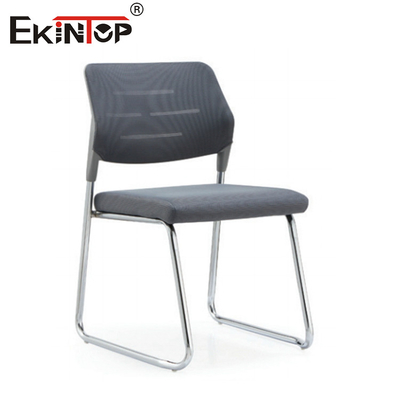 Plastic Back Gray Stackable Training Chair  For Meeting Rooms