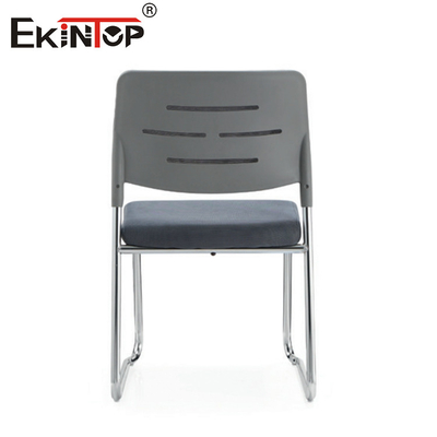 Plastic Back Training Room Chair With Sponge Seat Cushion Modern Style
