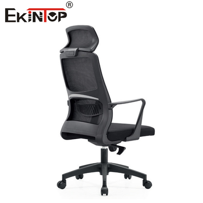 High-back Black Ergonomic Mesh Office Chair With Foam Seat Cushion Modern Style