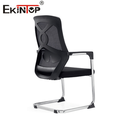 Black Mid-Back Mesh Office Chair With Sponge Seat Cushion Modern Design