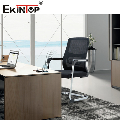 Ergonomic Office Chair With Mesh Fabric And Armrests Modern Style