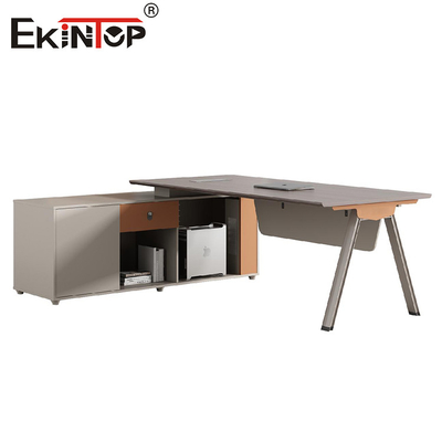Modern Style L-Shaped Manager Office Desk Suitable For Office Space