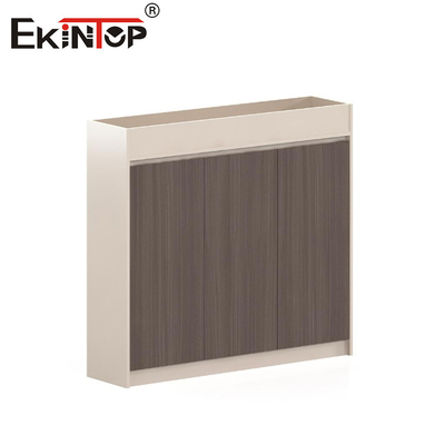 Wooden Filing Cabinet In Rustic Style With Storage Space For Office