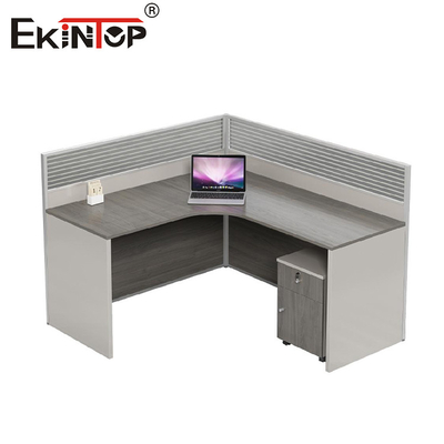 Modular Office Workstation Commercial Style Customizable With Wood Material