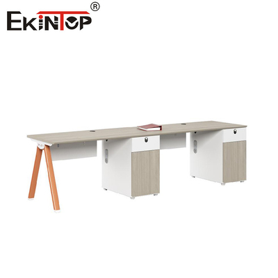 Wooden Multi-Seater Modern Style Customizable Employee Office Workstation