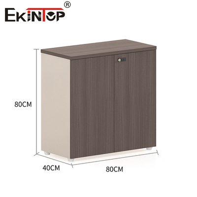 Modern Style Walnut Wood Filing Cabinet Under Desk Customizable
