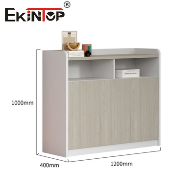 Minimalist Style Design Wooden Bookcase And File Cabinet For Home Office