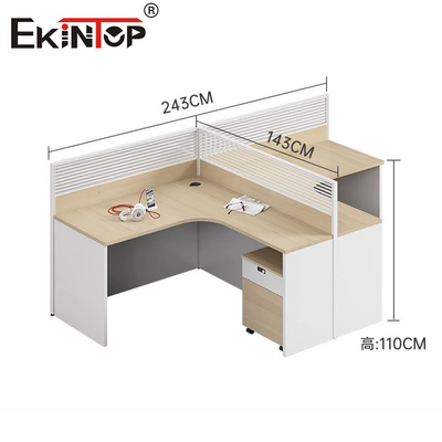 Modern L-Shape Executive Workstation Office Desk For Workspace