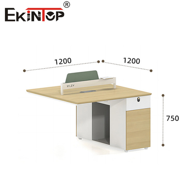 Low-Priced Walnut-Colored Modern Style Workstation Office Furniture