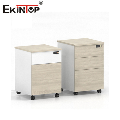 Under Desk Wooden File Cabinet Mobile Manufacturer Direct Sales